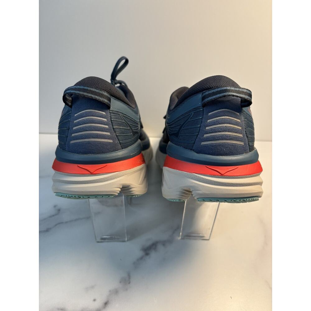 Hoka One One Bondi 7 Mens Sz 10.5 Wide Blue Running Sneakers 1110530 - Picture 7 of 12